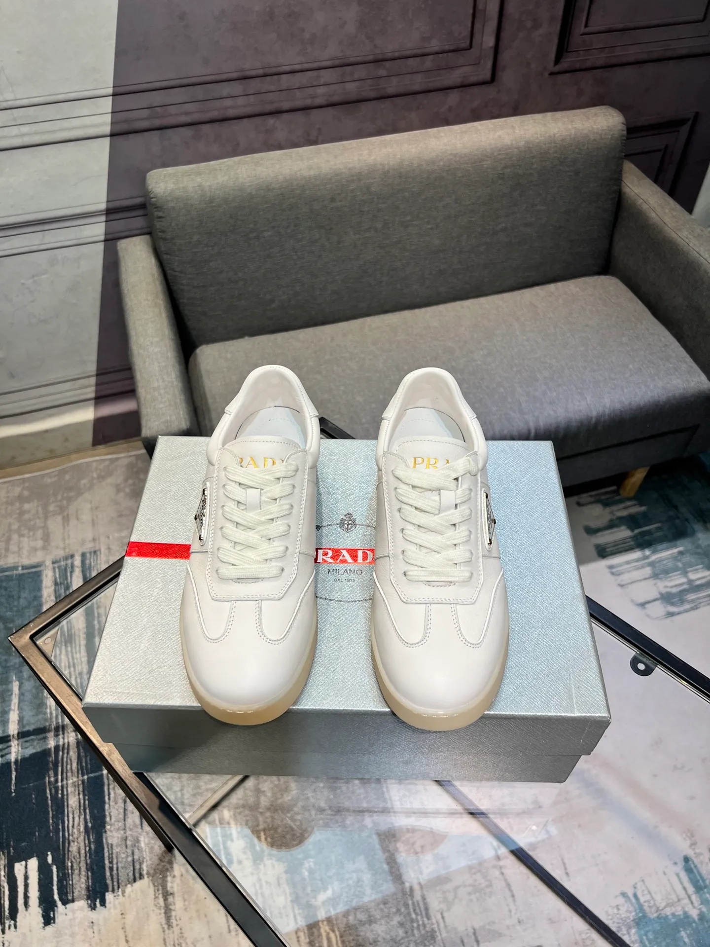 Men's shoes 💰540 [PRADA] Men's shoes are popular in the counter, official website synchronization, 1 high-quality shipment ✔️ Original frosted cowhide + cowhide lining, 1🆚1 replica, original sole, 38-45 (45 customized, non-refundable)